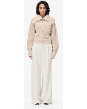 IRO PULL COL CAMIONNEUR - Blanc