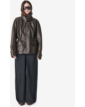 IRO Leather Parka - Black