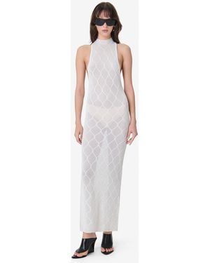 IRO Openwork Knit Dress - White