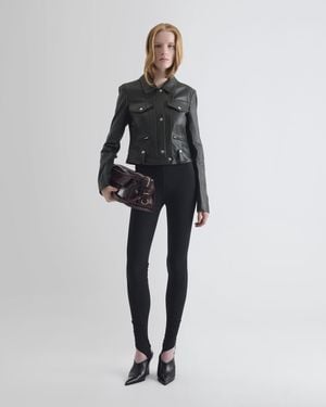 IRO Mixed-material Leather Jacket - Black