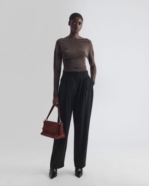 IRO Wide-leg Pleated Pants - White