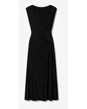IRO ROBE LONGUE DRAPÉE - Noir