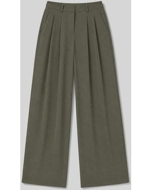 IRO Wide-leg Pleated Pants - Green