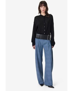 IRO CARDIGAN EN MAILLE - Bleu