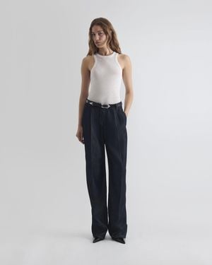 IRO Wide-leg Pleated Pants - Blue