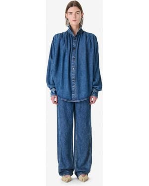 IRO Fluid Denim Shirt - Blue