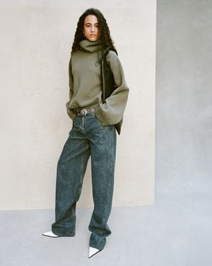 IRO Wide-leg Twisted Jeans - Blue