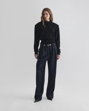 IRO PULL À ÉPAULES STRUCTURÉES - Bleu