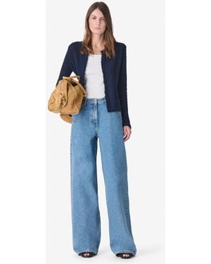 IRO Textured Tweed Jacket - Blue
