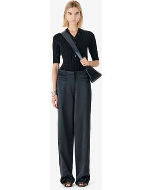 IRO Wide-leg Tailored Pants - Blue