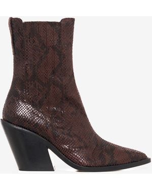 IRO BOTTINES PYTHON - Blanc