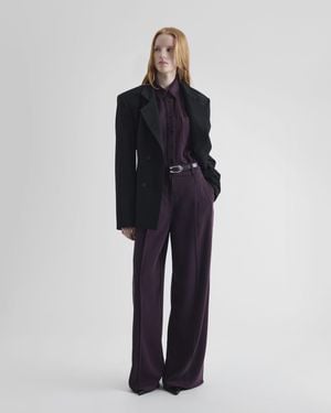 IRO Flowy Pleated Pants - Blue