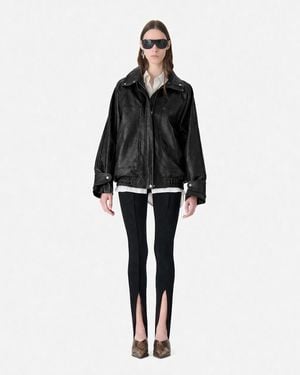 IRO Oversized Leather Jacket - Black