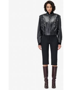 IRO Studded Leather Jacket - Blue