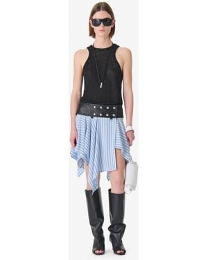 IRO Fitted Linen Tank Top - Blue