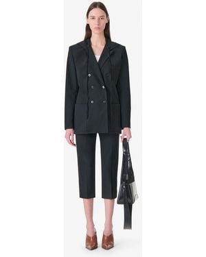 IRO Hooded Tailored Jacket - Blue