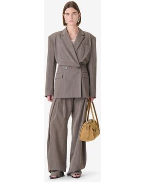 IRO Fitted Tailored Jacket - Gray