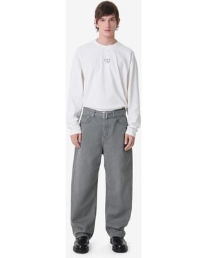 IRO Belted Balloon Jeans - White