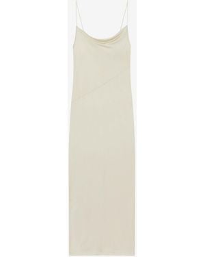 IRO ROBE LONGUE À BRETELLES - Blanc