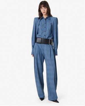 IRO Checked Shirt - Blue