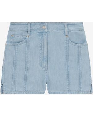IRO SHORT RACCOURCI EN JEAN - Bleu