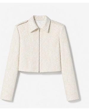 IRO Cropped Tweed Jacket - Natural