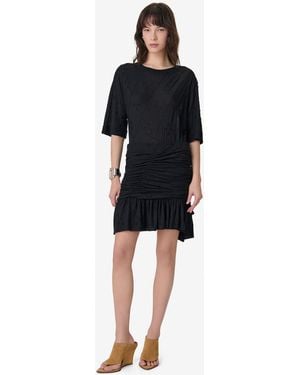 IRO Asymmetrical Textured Skirt - Black