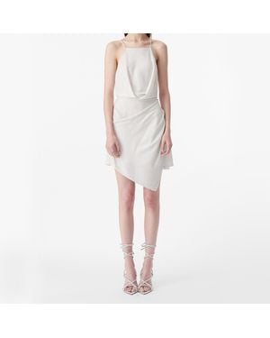 IRO ROBE ASYMÉTRIQUE - Blanc