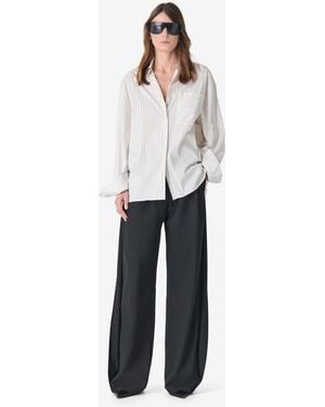 IRO Oversized Striped Shirt - White