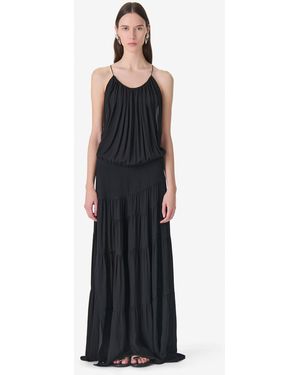 IRO Long Ruffled Dress - White