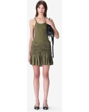 IRO DÉBARDEUR CÔTELÉ - Vert