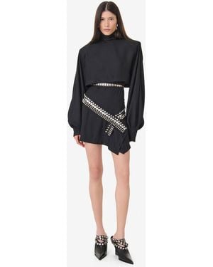 IRO High-neck Dress With Studs - Black