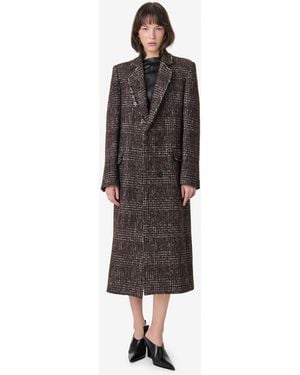 IRO Long Tweed Coat - Multicolor