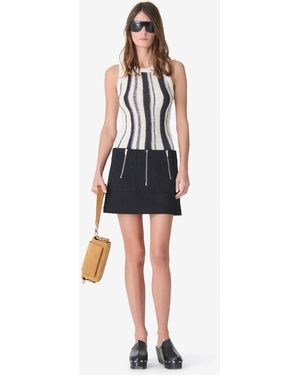 IRO Striped Knit Tank Top - White
