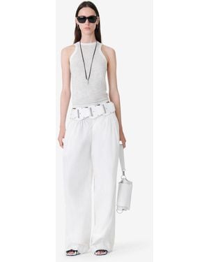 IRO Wide-leg Pants With Structured Waistband - White