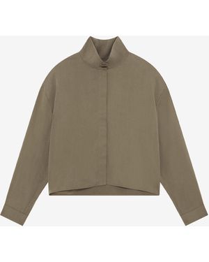 IRO CHEMISE COL MONTANT - Vert