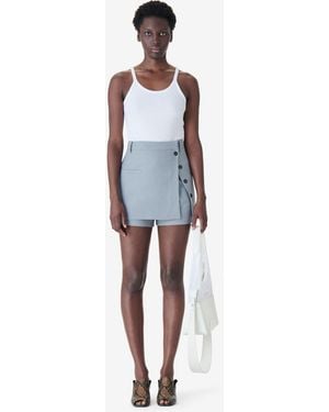 IRO Buttoned Skirt-shorts - Blue