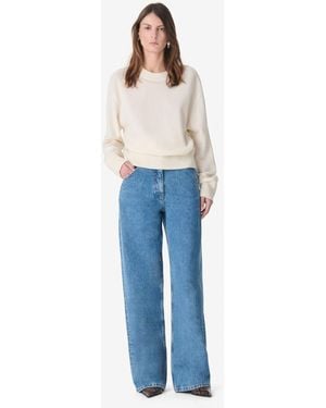 IRO PULL EN CACHEMIRE COL ROND - Bleu