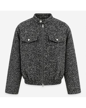 IRO Textured Tweed Jacket - Gray