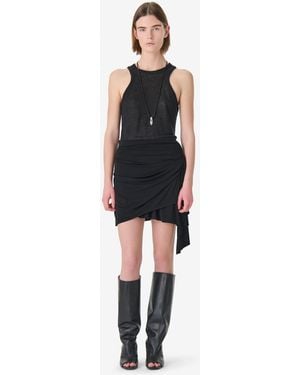 IRO Draped Mini Skirt - Black