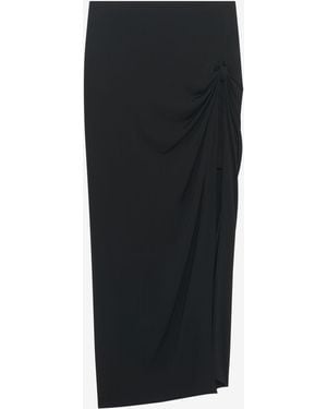IRO Long Asymmetrical Skirt - Black