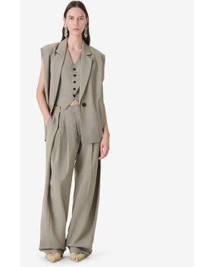 IRO Sleeveless Tailored Jacket - White
