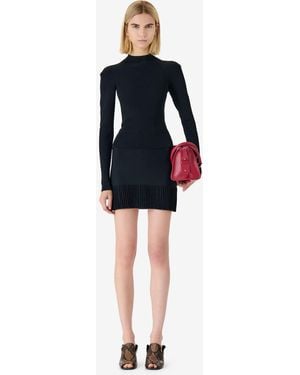 IRO Ribbed Pullover With Turn-up Collar - Blue