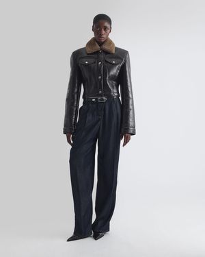 IRO Cropped Sheepskin - Blue