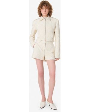 IRO Cropped Tweed Jacket - Natural