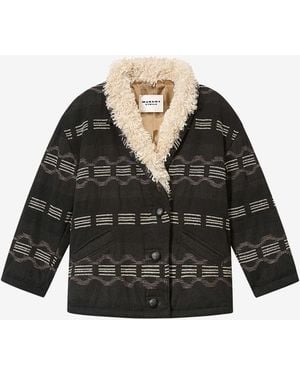 Isabel Marant Abrigo Qayla - Negro