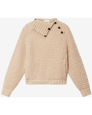 Isabel Marant Jersey Lyas De Alpaca - Blanco