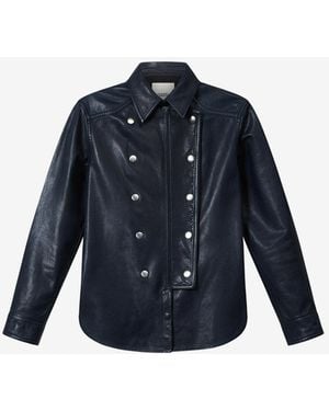 Isabel Marant Camisa Valdy De Cuero - Azul