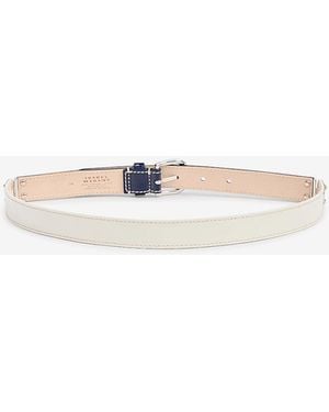 Isabel Marant Zap Leather Belt - White