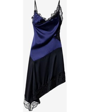 Isabel Marant Vestido Anazia De Seda - Azul